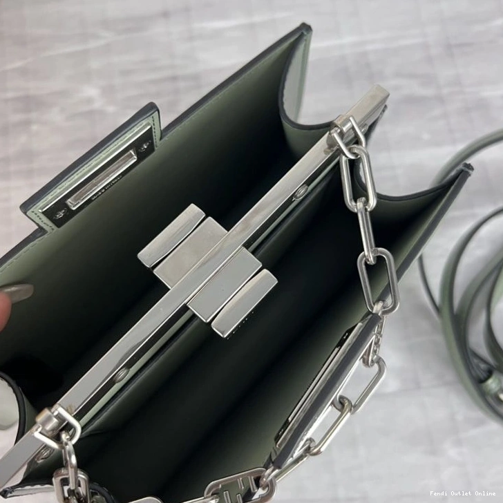 Affordable Mini Green In Calf Cut Leather Bag Peekaboo Fendi 0804